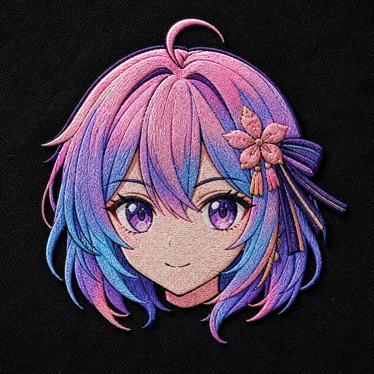 Anime Girl Embroidery